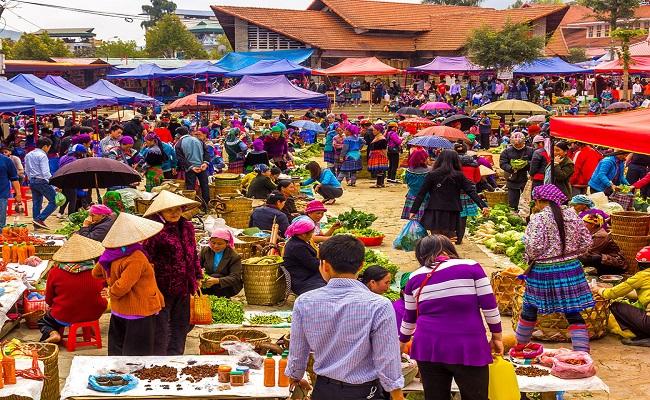 Hình ảnh chợ phiên Lùng Khấu Nhin